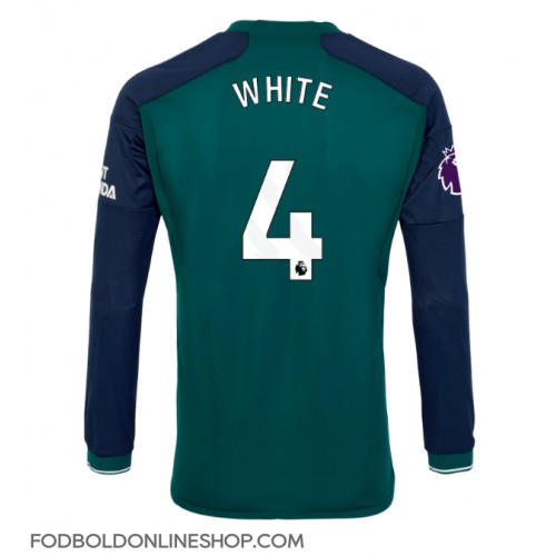 Arsenal Benjamin White #4 Tredjetrøje 2023-24 Langærmet